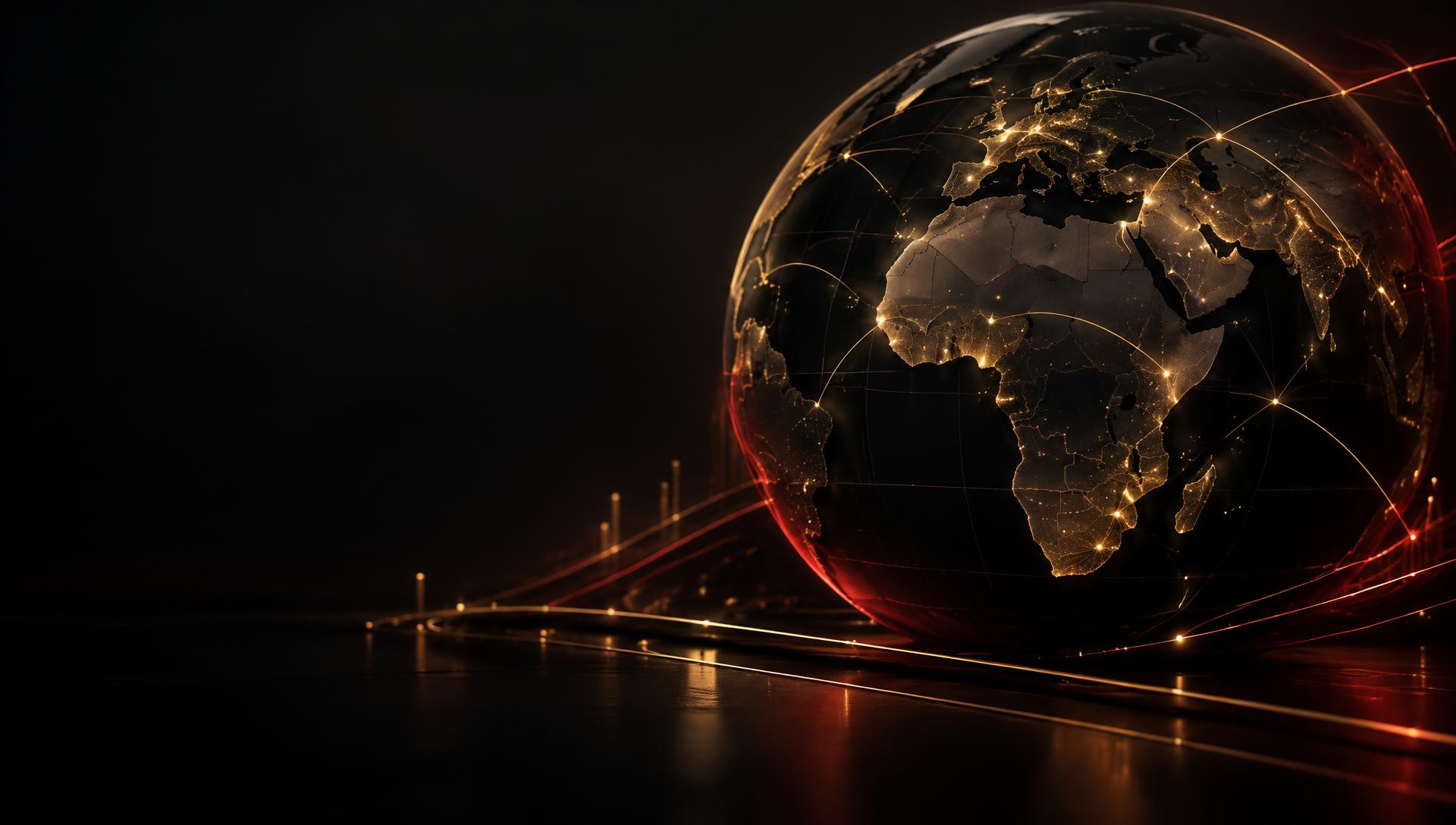 Connected global business network centred on Africa